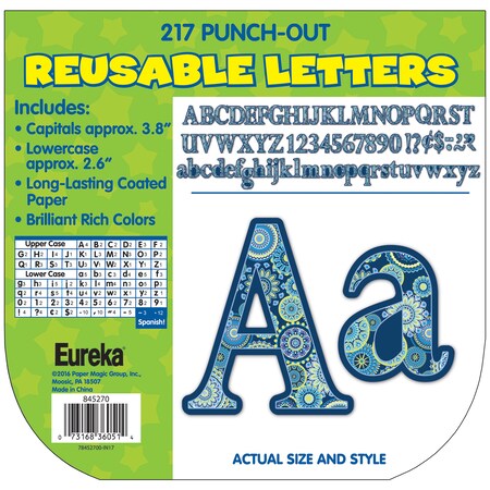 Eureka Blue Harmony Circle Letters Deco Letters, PK651 845270